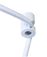 Light Swag Plug-In Pendant 10"W 2  Light Textured Oatmeal with Diffuser White Cord From LampsUSA