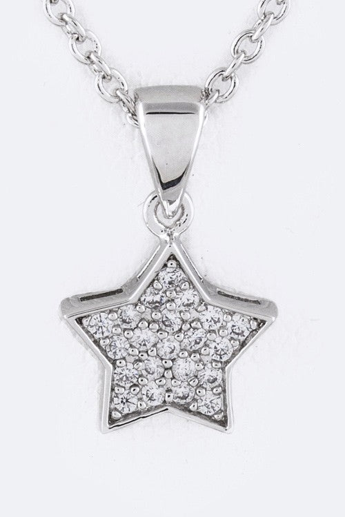 CZ Star Pendant Necklace from My Pampered Life Seattle