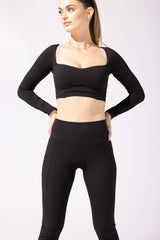 Supersculpt™ Bell Bottom with Pockets - Black from POPFLEX