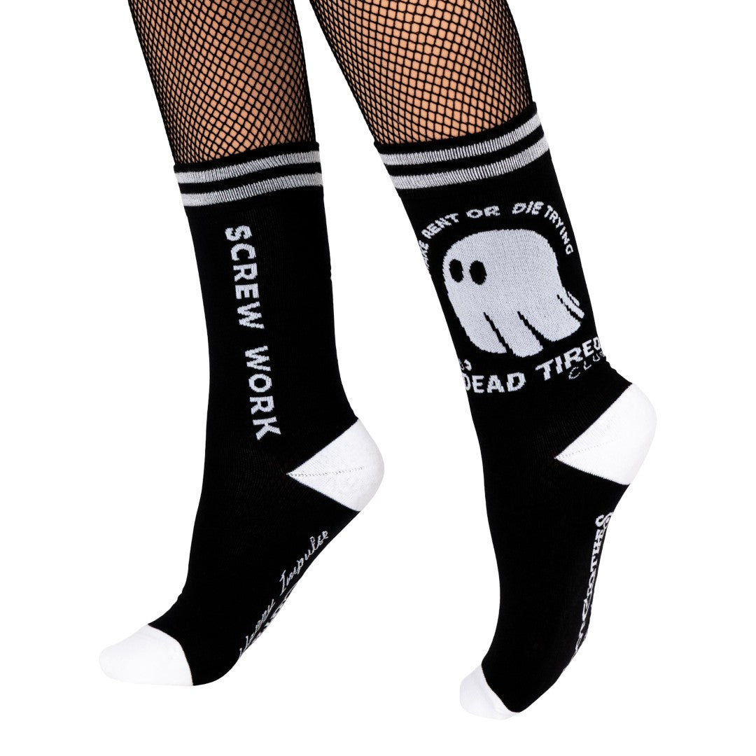 Dead Tired Crew Socks from FootClothes