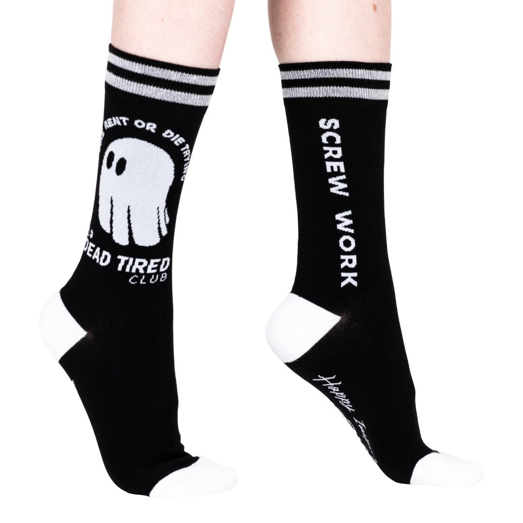Dead Tired Crew Socks from FootClothes