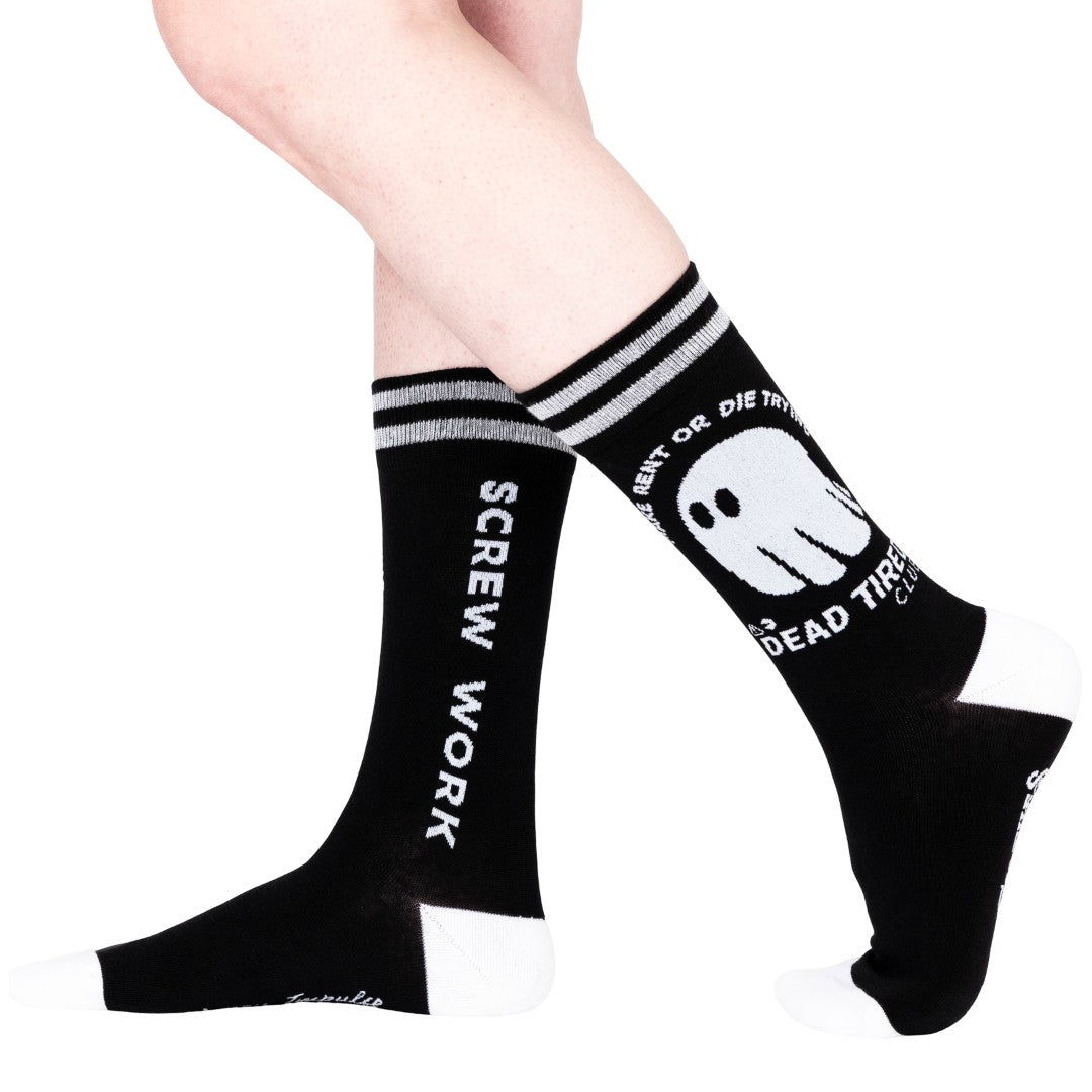 Dead Tired Crew Socks from FootClothes