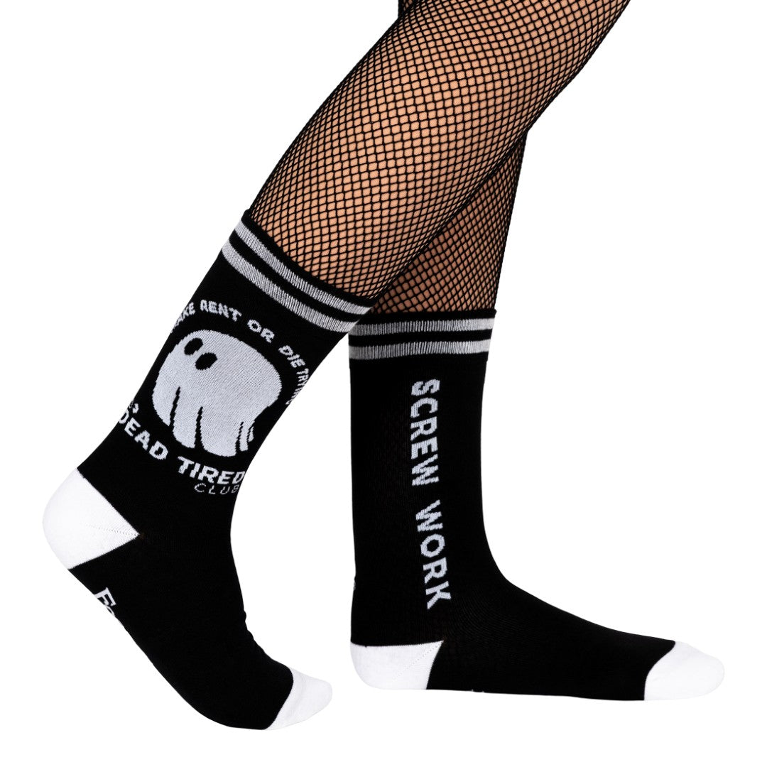 Dead Tired Crew Socks from FootClothes