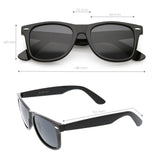 Classic Unisex Polarized Lens Horned Rim Sunglasses A840 from zeroUV