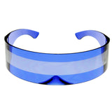 Futuristic Retro Mirror Wrap Around Shield Sunglasses 8762 from zeroUV