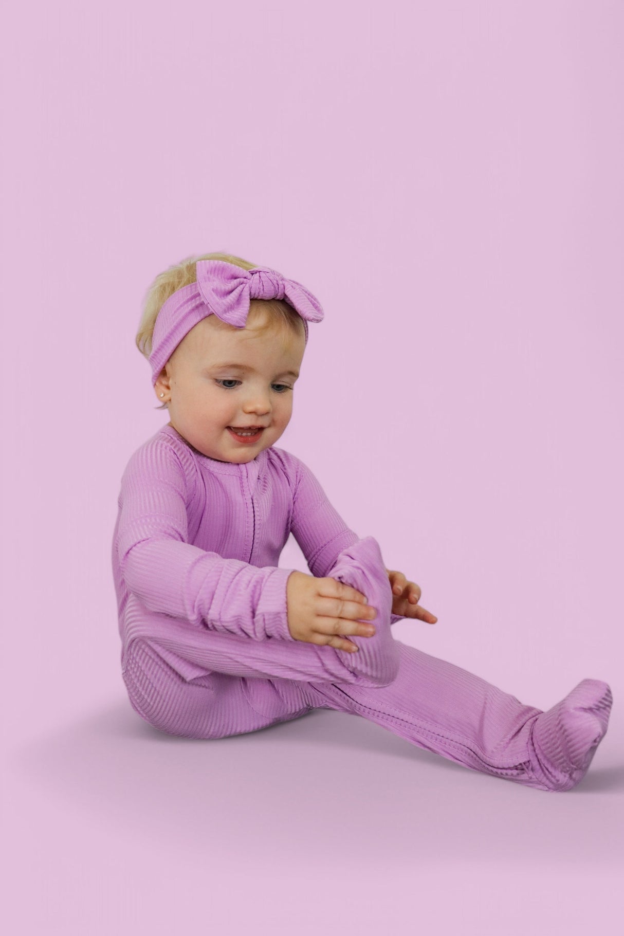 FOREVER LILAC RIB DREAM ROMPER from DREAM BIG LITTLE CO