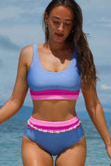 Sabrina High Waisted Bikini Swimsuit from Threaded Pear