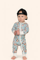BASEBALL SMILEY DREAM ROMPER from DREAM BIG LITTLE CO