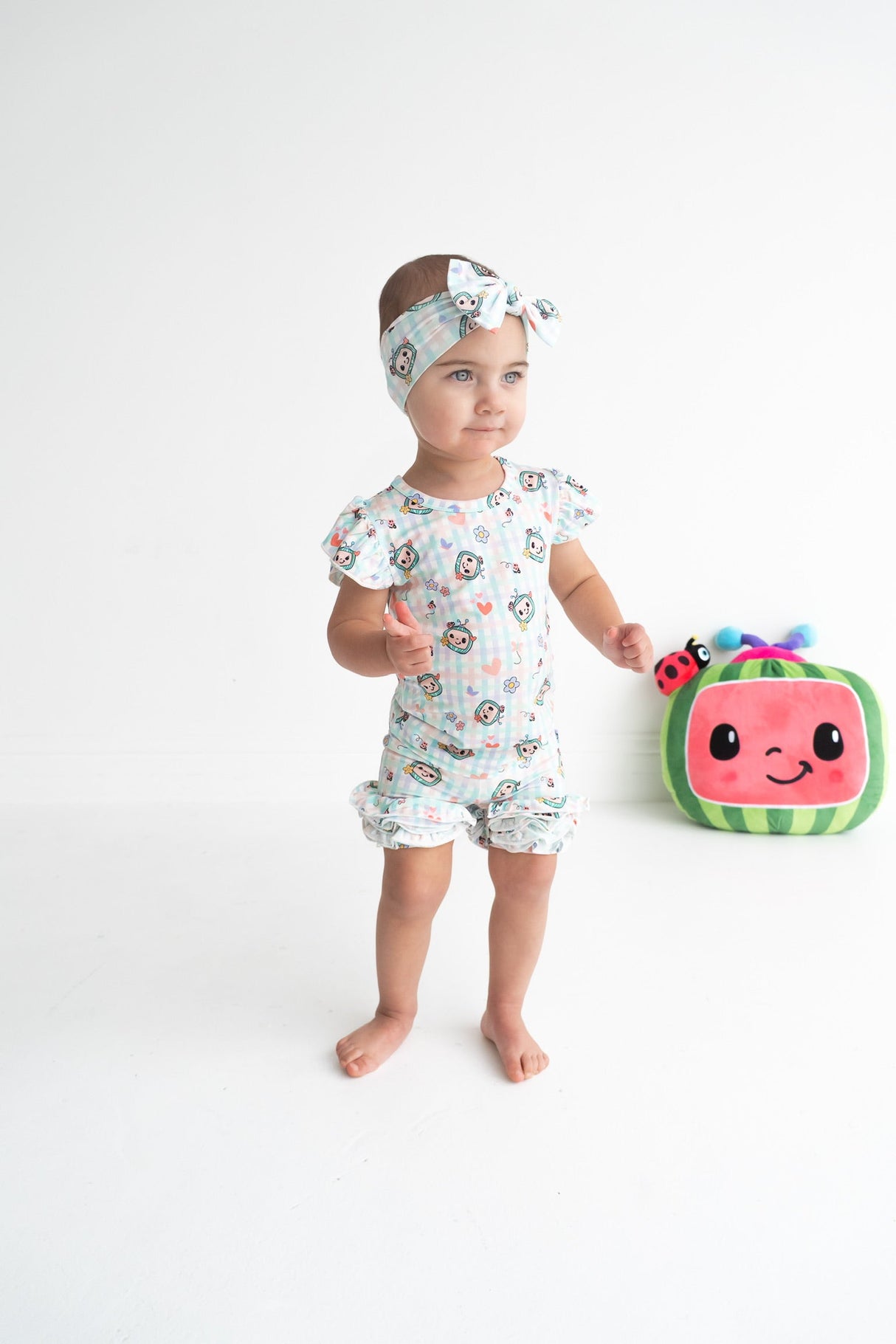 Dream Big Little Co x CoComelon SPRINGTIME MELON DREAM CAP SEEVE TOP from DREAM BIG LITTLE CO