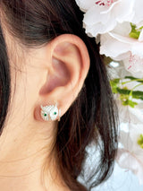 Azia Owl Stud Earrings from Ash & Rose