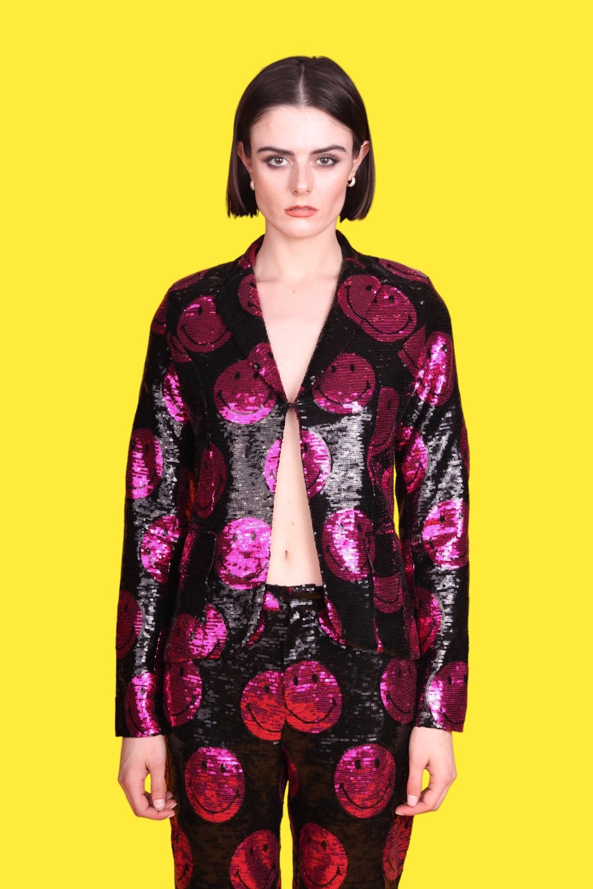 Any Old Iron x Smiley Pink Blazer Jacket from Any Old Iron