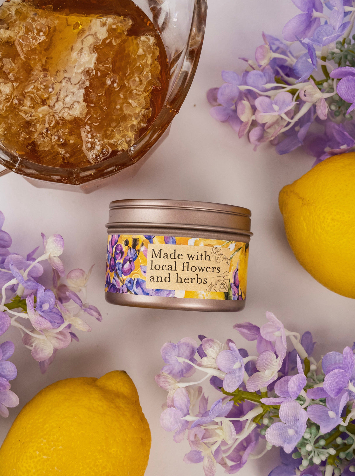 NECTAR Lilac Lemon Honey Candle from Ash & Rose
