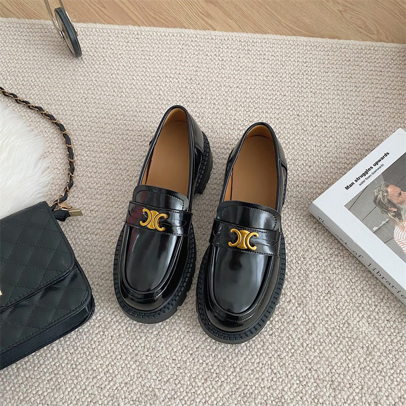 Round Toe Block Heel Loafers from My Pampered Life Seattle