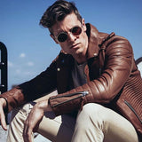 Retro Hippie Metal Lennon Round Color Lens Sunglasses 8594 from zeroUV