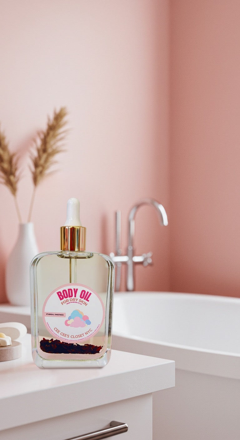 Ethereal Sweetness Scented Dry Body Oil from Cee Cee's Closet NYC