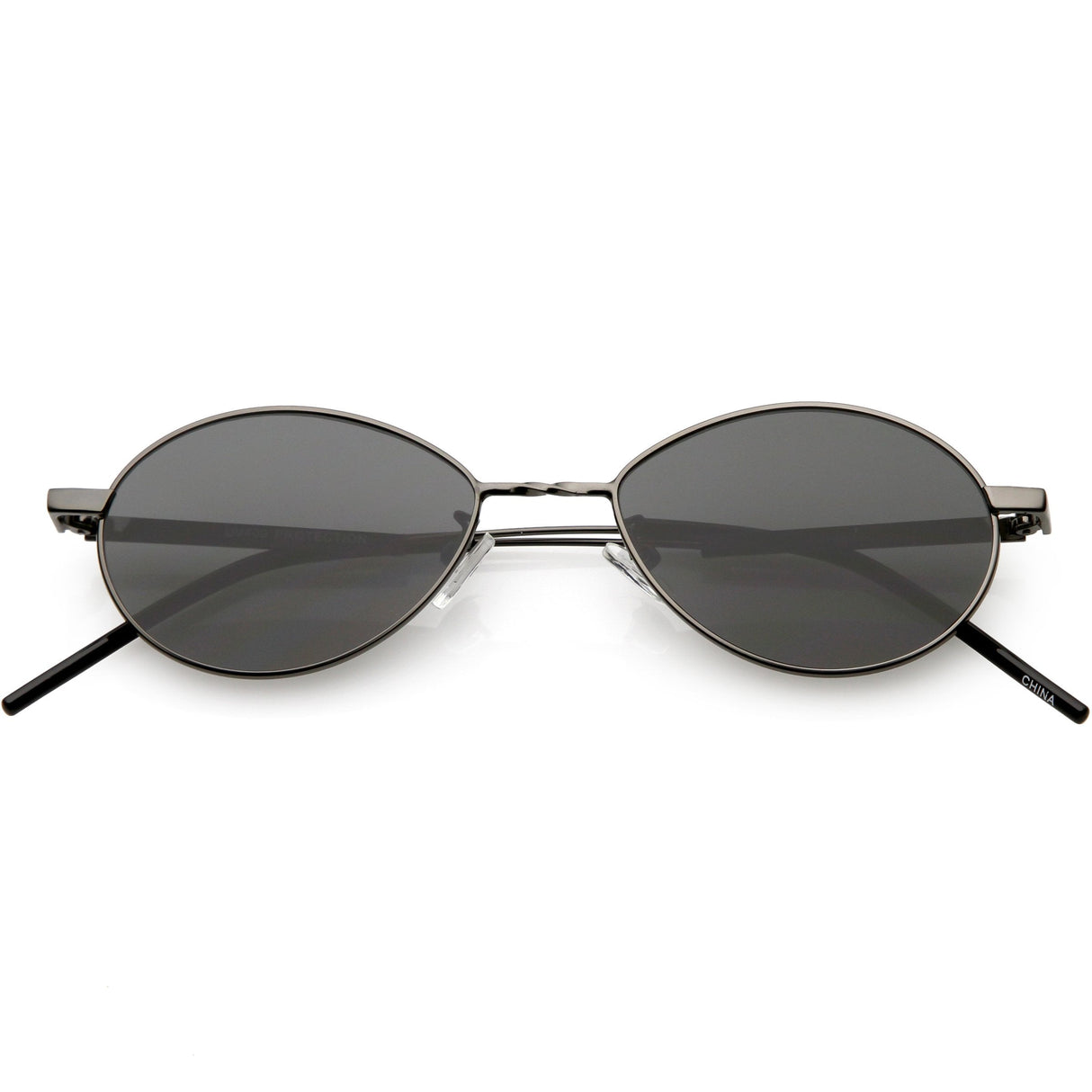 Classic Retro Unisex Metal Oval Dapper Sunglasses C741 from zeroUV