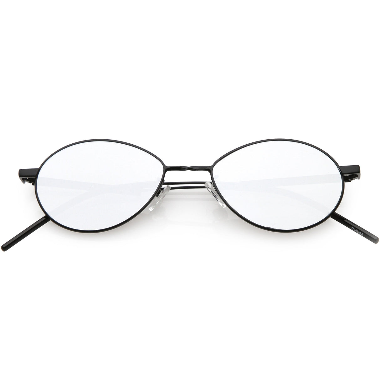 Classic Retro Unisex Metal Oval Dapper Sunglasses C741 from zeroUV