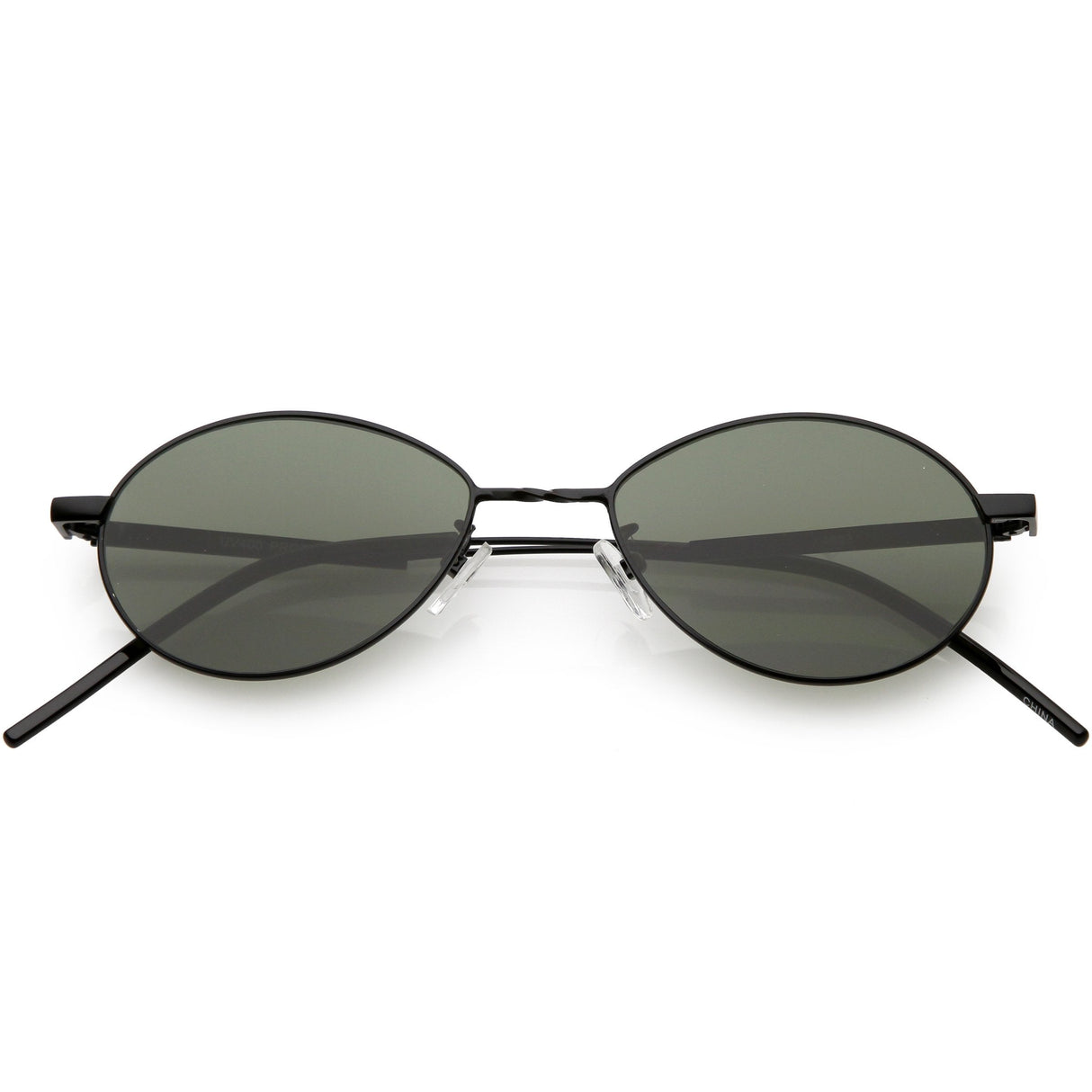 Classic Retro Unisex Metal Oval Dapper Sunglasses C741 from zeroUV