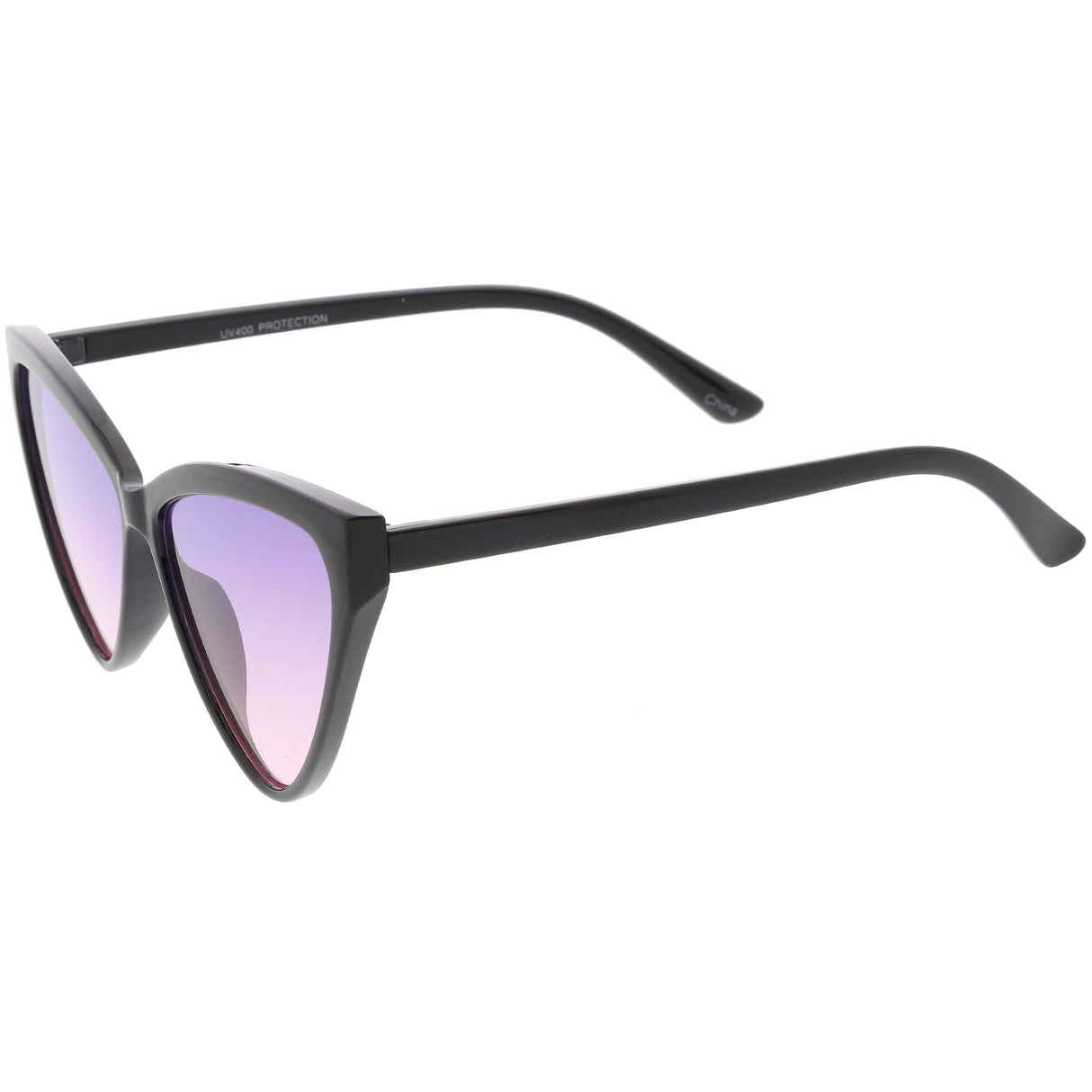 Women's Oversize High Tipped Color Tone Cat Eye Sunglasses C739 from zeroUV