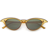 Women's Retro Low Pointed Cat Eye Sunglasses C737 from zeroUV