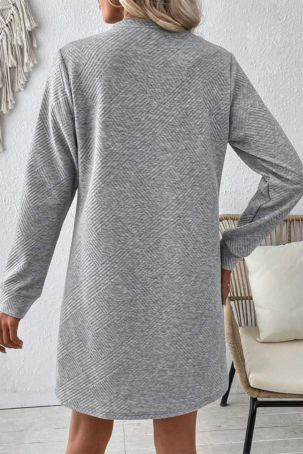3/4 Sleeve A-line Dress from MsDressly