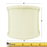 Clip-on Sconce Half-Shell Lampshade Eggshell Shantung Fabric (4"W x 4"H ) From LampsUSA