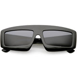Futuristic Retro Rectangle Block Flat Lens Sunglasses C752 from zeroUV