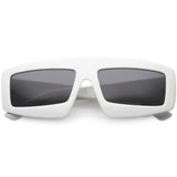 Futuristic Retro Rectangle Block Flat Lens Sunglasses C752 from zeroUV