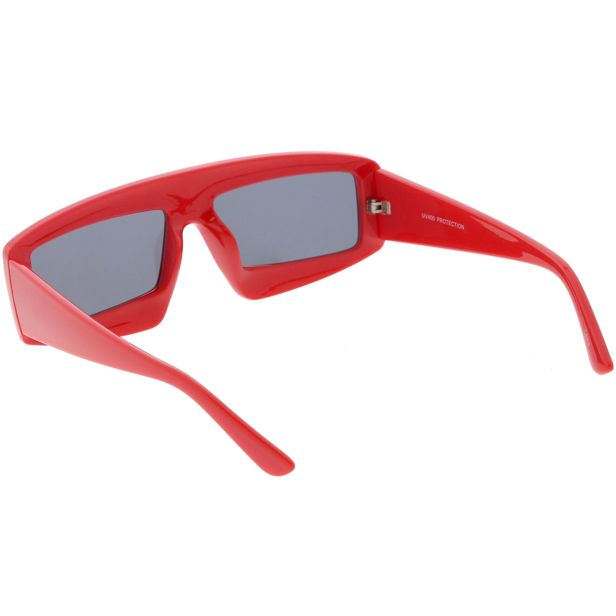 Futuristic Retro Rectangle Block Flat Lens Sunglasses C752 from zeroUV