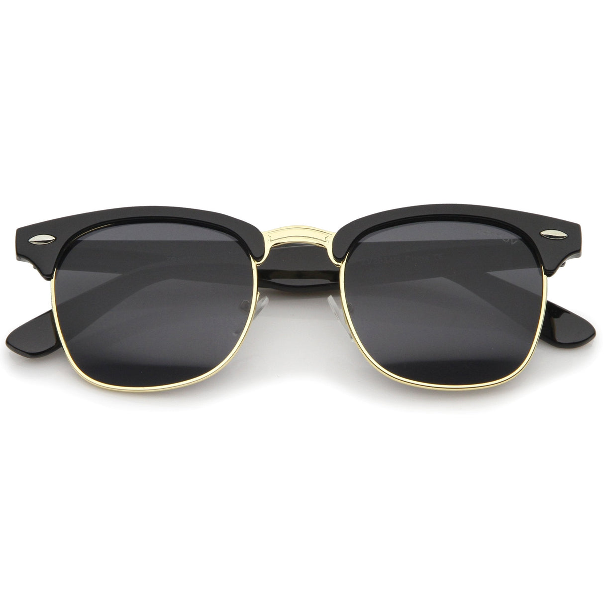 Indie Half Frame Horned Rim Vintage Inspired Sunglasses 2934 from zeroUV