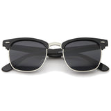 Indie Half Frame Horned Rim Vintage Inspired Sunglasses 2934 from zeroUV