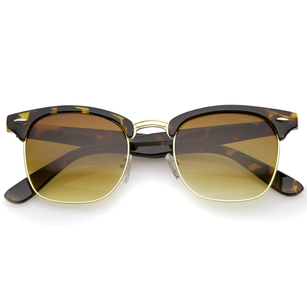 Indie Half Frame Horned Rim Vintage Inspired Sunglasses 2934 from zeroUV