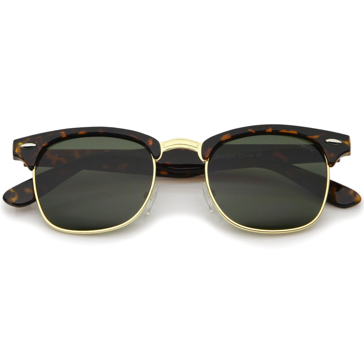 Indie Half Frame Horned Rim Vintage Inspired Sunglasses 2934 from zeroUV