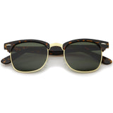Indie Half Frame Horned Rim Vintage Inspired Sunglasses 2934 from zeroUV