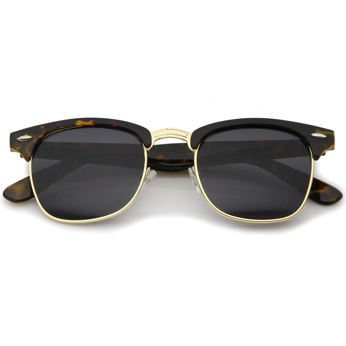 Indie Half Frame Horned Rim Vintage Inspired Sunglasses 2934 from zeroUV