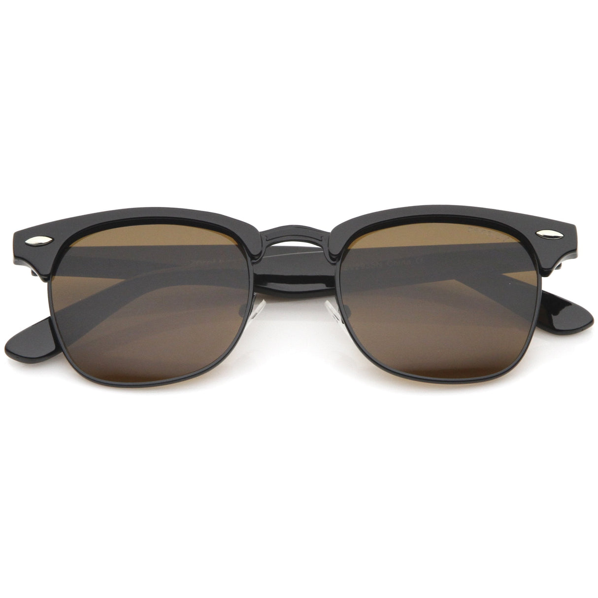 Indie Half Frame Horned Rim Vintage Inspired Sunglasses 2934 from zeroUV