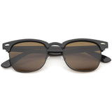 Indie Half Frame Horned Rim Vintage Inspired Sunglasses 2934 from zeroUV