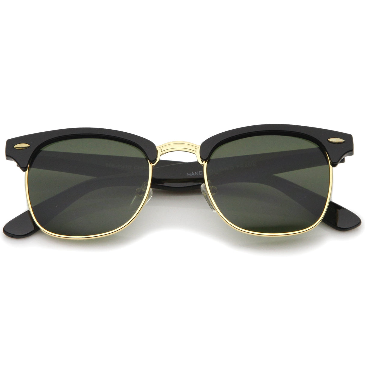 Indie Half Frame Horned Rim Vintage Inspired Sunglasses 2934 from zeroUV