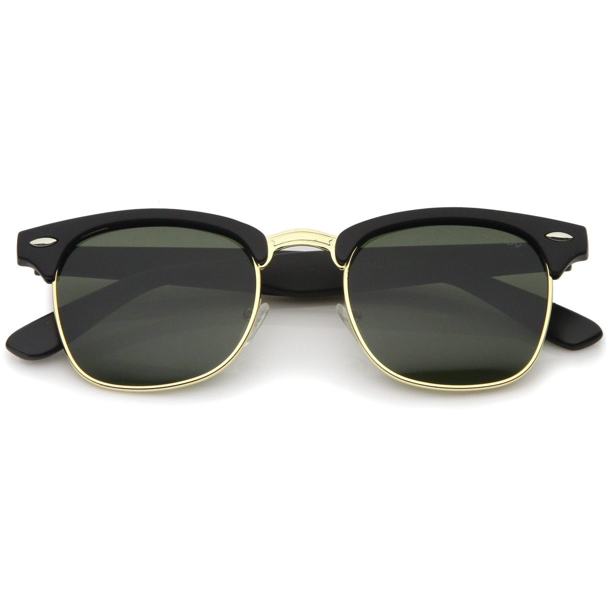 Indie Half Frame Horned Rim Vintage Inspired Sunglasses 2934 from zeroUV