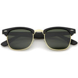 Indie Half Frame Horned Rim Vintage Inspired Sunglasses 2934 from zeroUV