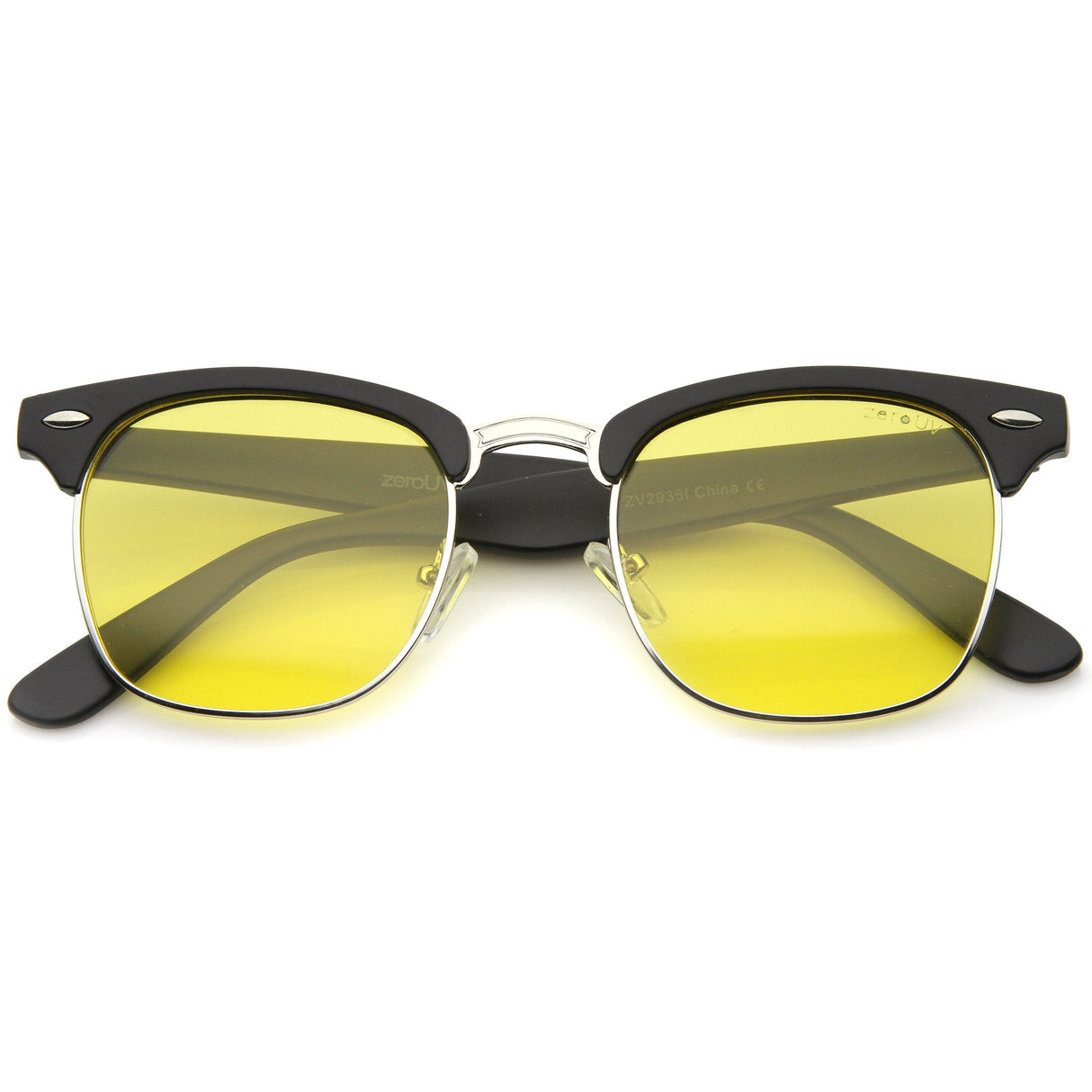 Indie Half Frame Horned Rim Polarized Lens Sunglasses 2936 from zeroUV