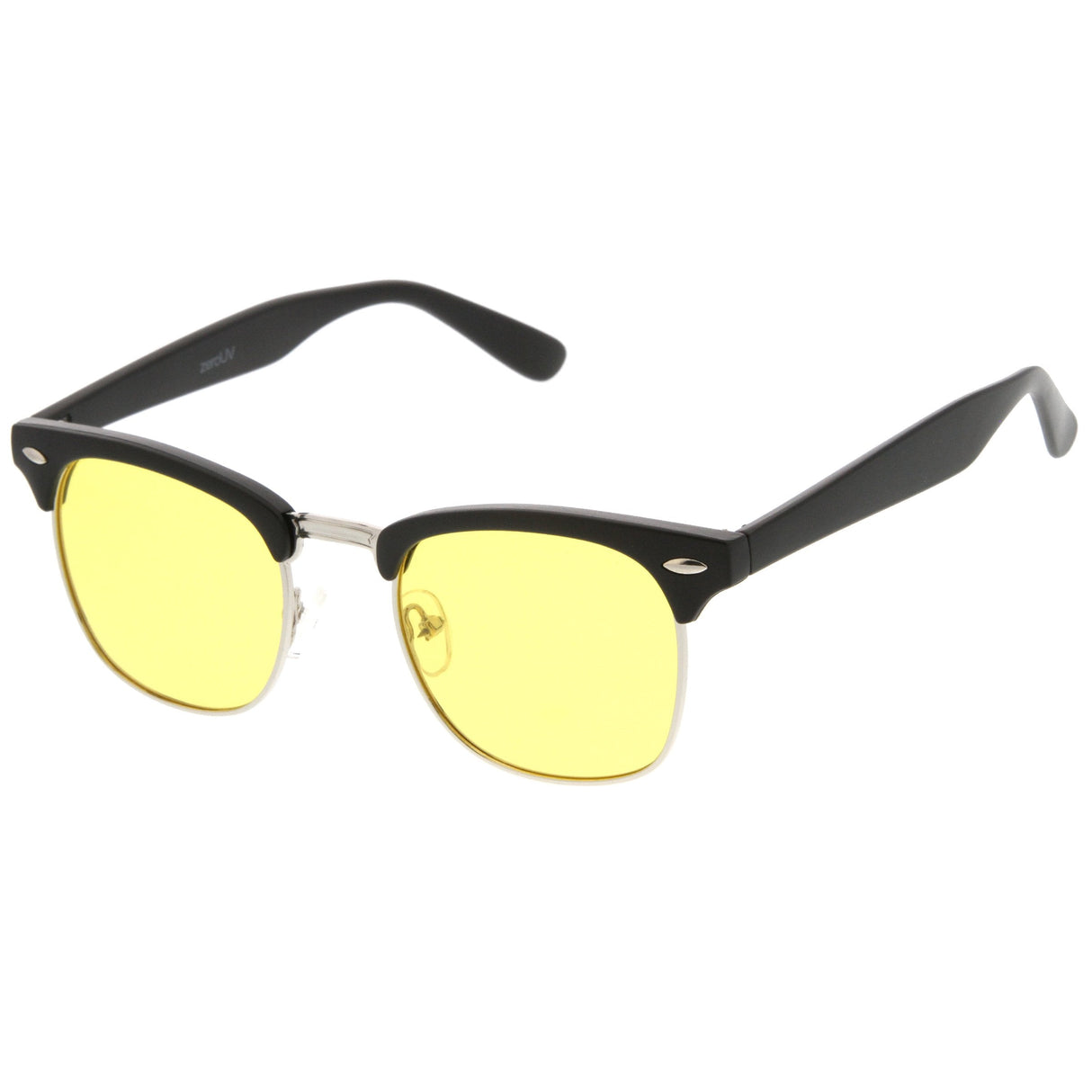 Indie Half Frame Horned Rim Polarized Lens Sunglasses 2936 from zeroUV