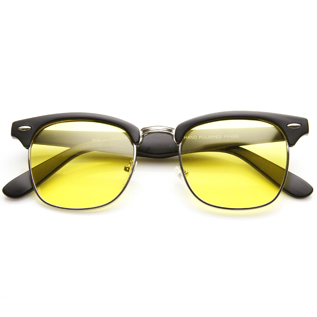 Indie Half Frame Horned Rim Polarized Lens Sunglasses 2936 from zeroUV