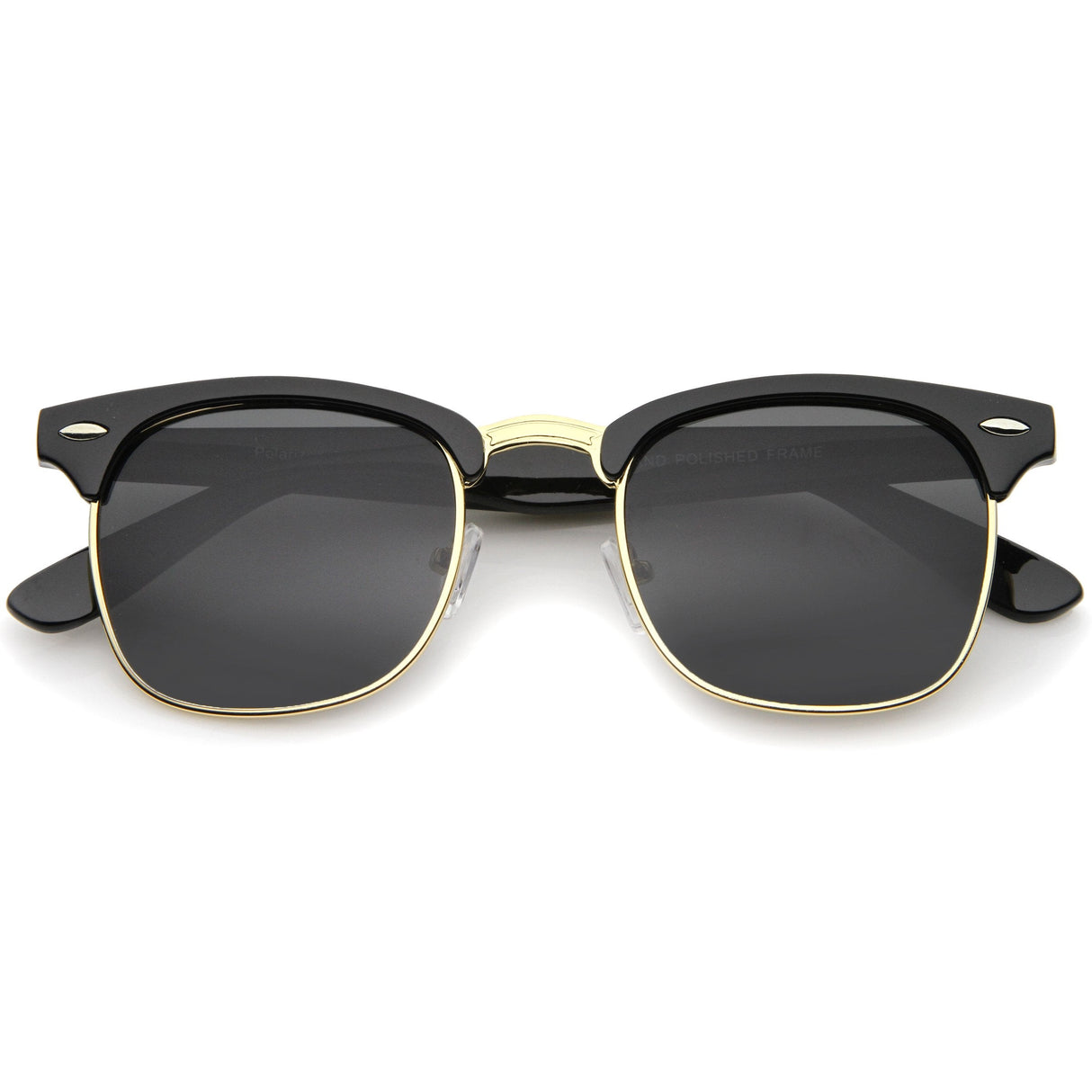 Indie Half Frame Horned Rim Polarized Lens Sunglasses 2936 from zeroUV
