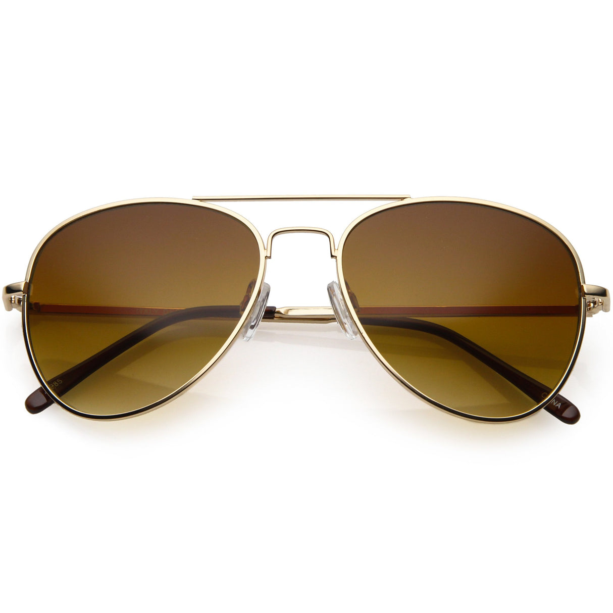 Medium Classic Retro Metal Frame Aviator Sunglasses 53mm 1372 from zeroUV