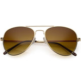 Medium Classic Retro Metal Frame Aviator Sunglasses 53mm 1372 from zeroUV