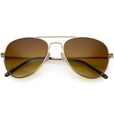 Medium Classic Retro Metal Frame Aviator Sunglasses 53mm 1372 from zeroUV