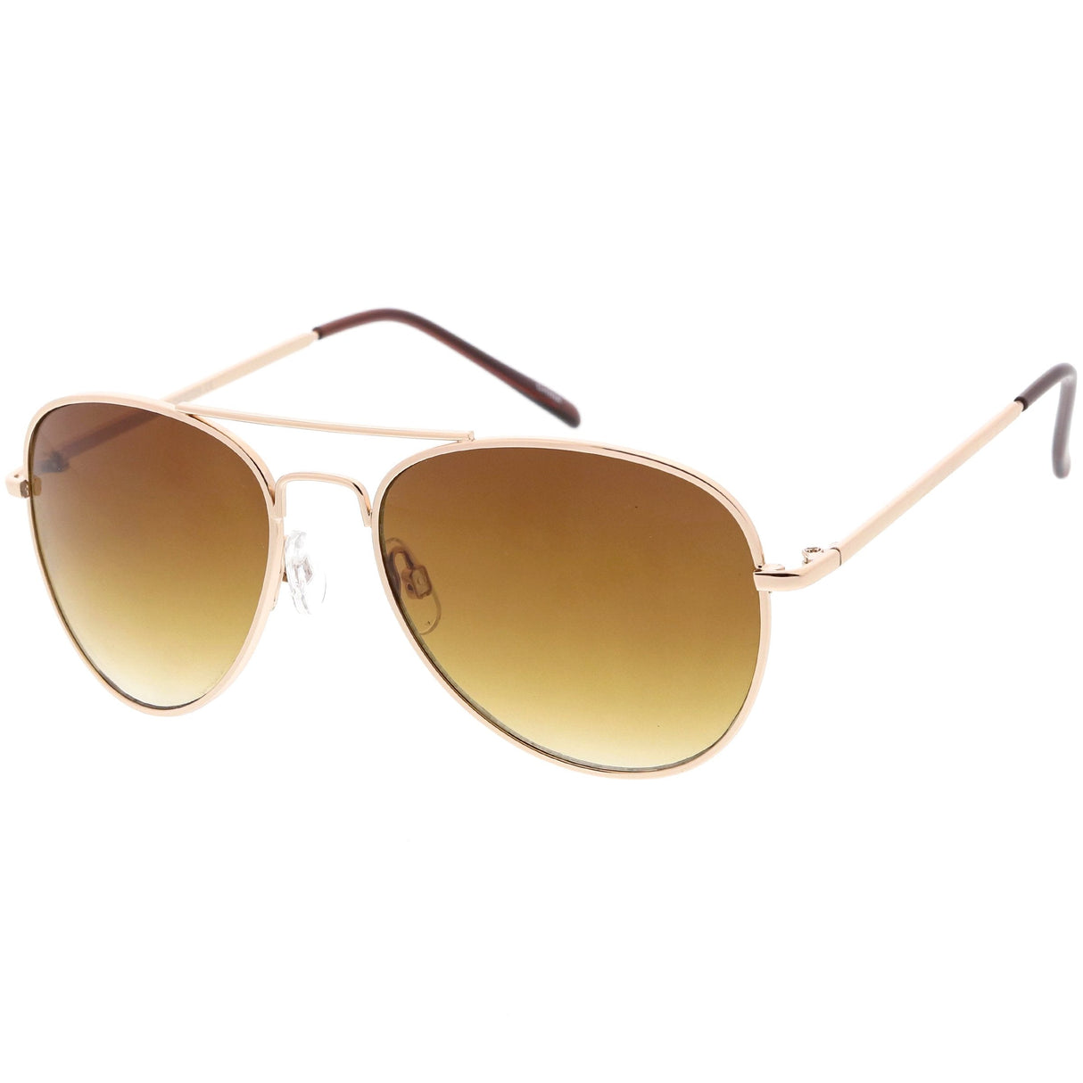 Medium Classic Retro Metal Frame Aviator Sunglasses 53mm 1372 from zeroUV