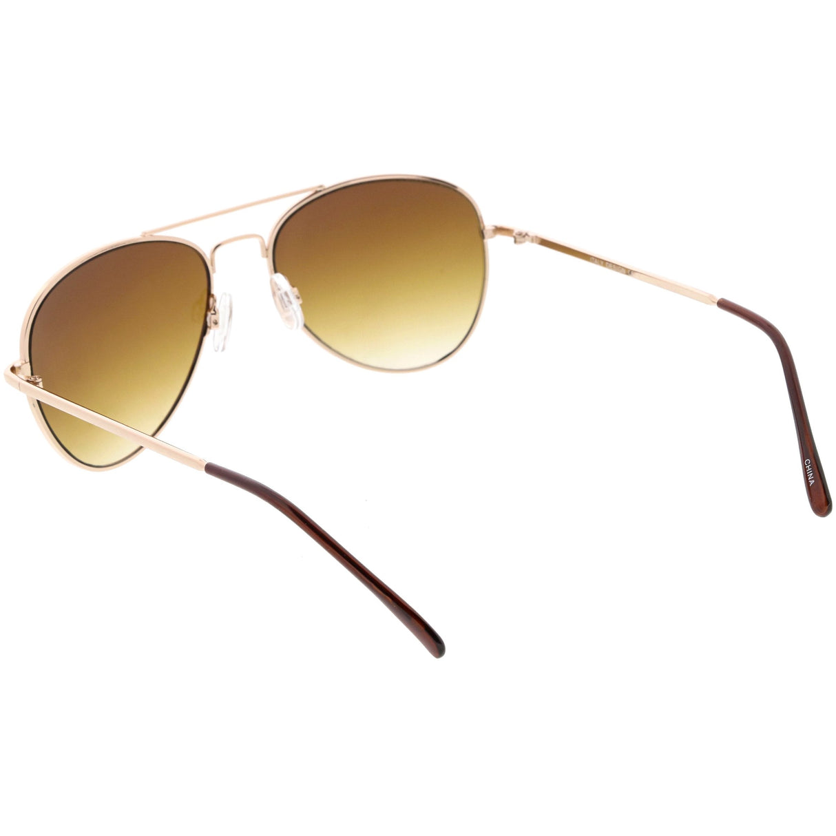 Medium Classic Retro Metal Frame Aviator Sunglasses 53mm 1372 from zeroUV