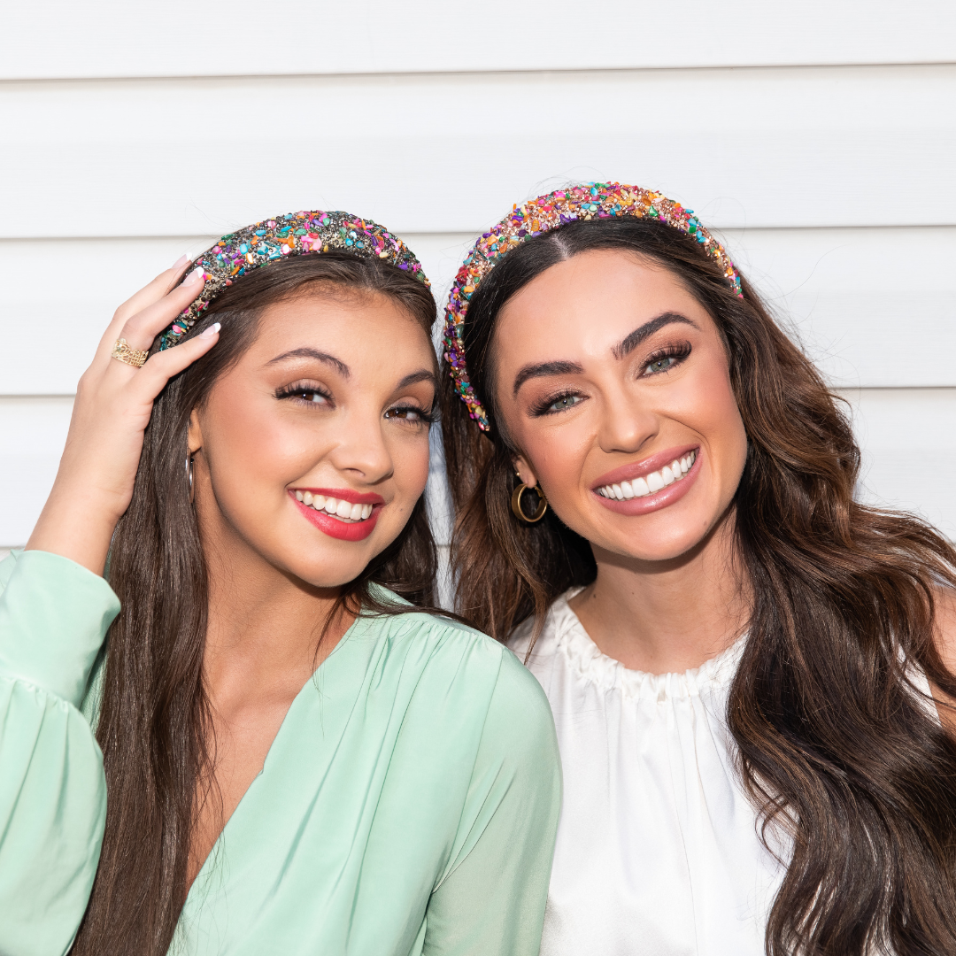 All That Glitters Headband - Multi + Gunmetal From Headbands of Hope